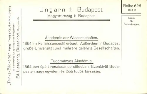 Budapest Akademie der Wissenschaften / Budapest /