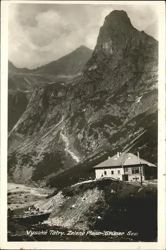 Hohe Tatra Gruener See / Slowakische Republik /