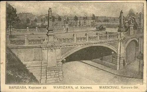 Warszawa Warschau
Karowa-Strasse
Bruecke / Warschau Polen /