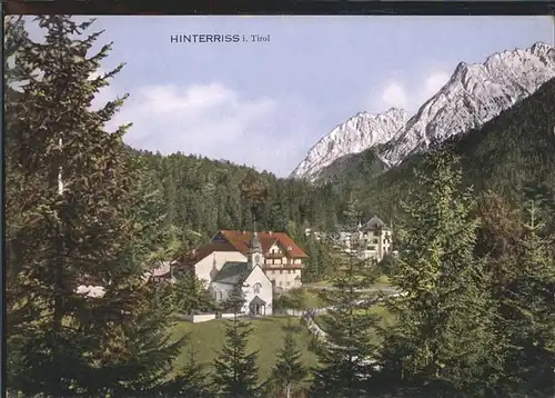 Hinterriss Tirol Kirche
 / Vomp /Tiroler Unterland