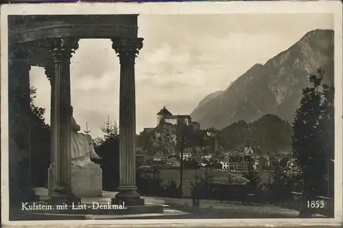 Kufstein Tirol List Denkmal  / Kufstein /Tiroler Unterland