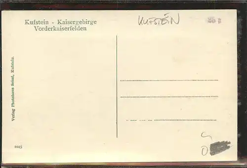 Kufstein Tirol Vorderkaiserfelden / Kufstein /Tiroler Unterland