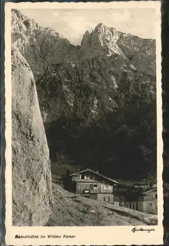 Kufstein Tirol Kaindlhuette Wilden Kaiser / Kufstein /Tiroler Unterland