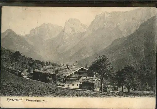 Kaisertal Hinterkaiserhof / Kufstein /Tiroler Unterland