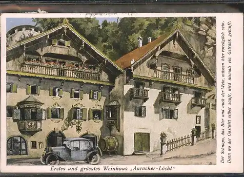 Kufstein Tirol Weinhaus Auracher Loechl / Kufstein /Tiroler Unterland