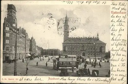 Kobenhavn Raadhuset Strassenbahn / Kopenhagen /