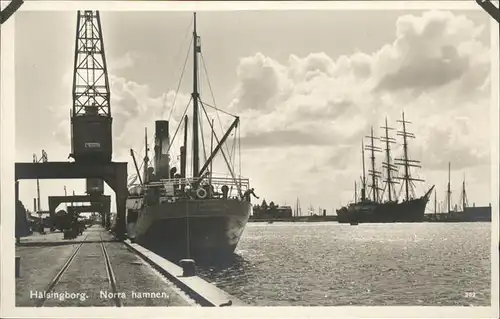 Haelsingborg Norra hamnen Schiff / Schweden /