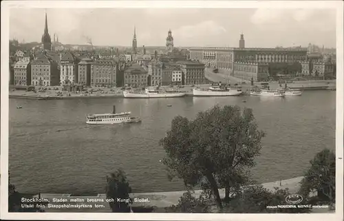 Stockholm Slottet Schiff / Stockholm /