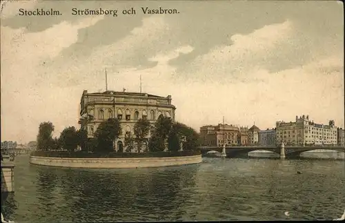 Stockholm Stroemsborg Vasabron Bruecke / Stockholm /