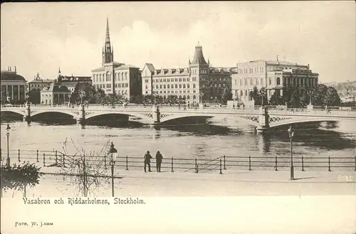 Stockholm Vasabron Riddarholmen Bruecke / Stockholm /