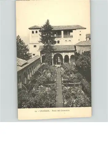 Granada Andalucia Patio del Generalife / Granada /