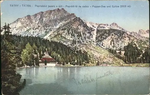 Poprad Popper-See Spitze Tatra / Poprad /