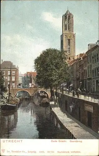 Utrecht Oude Gracht Gaardbrug / Utrecht /