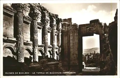 Baalbek Bacchus Tempel / Libanon /