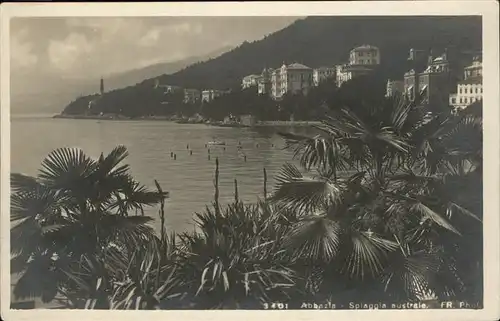 Abbazia Istrien Spiaggia australe / Seebad Kvarner Bucht /Primorje Gorski kotar