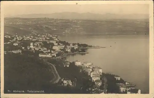 Abbazia Istrien Vista totale / Seebad Kvarner Bucht /Primorje Gorski kotar