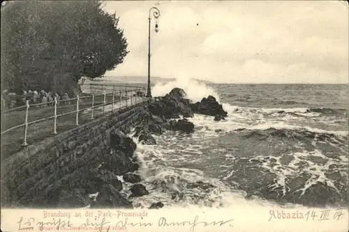 Abbazia Istrien Park-Promenade
Brandung / Seebad Kvarner Bucht /Primorje Gorski kotar