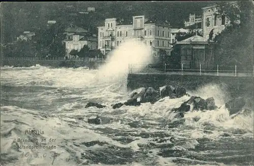 Abbazia Istrien Strandpromenade / Seebad Kvarner Bucht /Primorje Gorski kotar