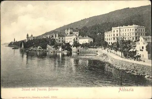 Abbazia Istrien Pension Bellevue / Seebad Kvarner Bucht /Primorje Gorski kotar