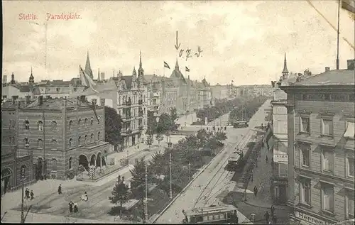 Stettin Westpommern Paradeplatz / Szczecin /