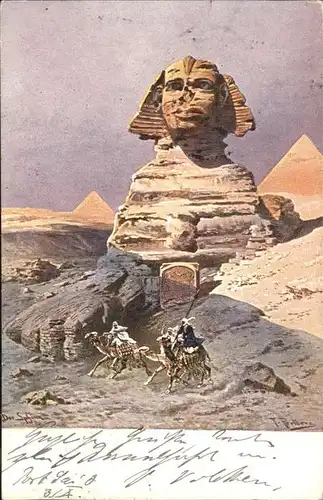 Sphinx Kamel Kuenstler F Perlberg / Sphinx /Rg. Finsteraarhorn