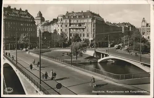 Stockholm Kungsbroarna Bruecke / Stockholm /