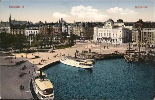 Stockholm Schiff Nybroplan / Stockholm /