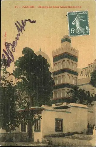 Alger Algerien Mosquee Sidi Abderhamane / Algier Algerien /