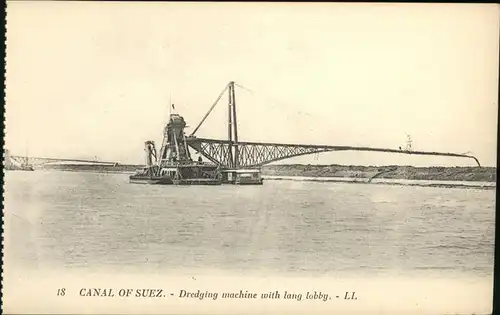 Suez Canal Dredging machine lang Lobby / Aegypten /