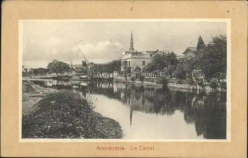 Alexandrie Alexandria Canal / Aegypten /