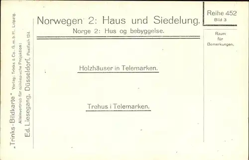 Norwegen Norge Haus und Siedlung
Holzhaeuser / Norwegen /