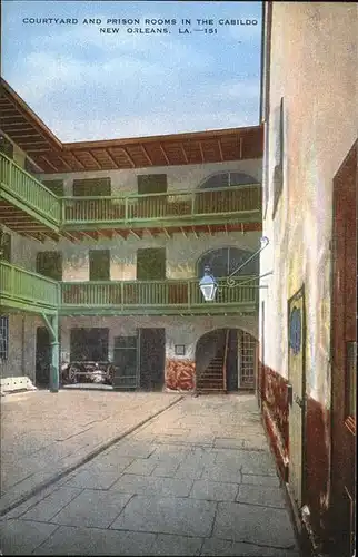 New Orleans Louisiana Courtyard Prison Rooms / New Orleans /