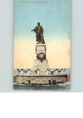 Port Said Monument Lesseps / Port Said /