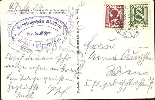 Boeckstein Erholungsheim  / Bad Gastein /Pinzgau-Pongau