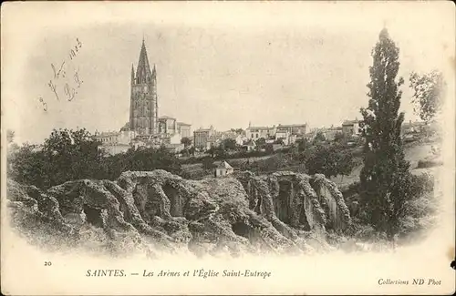 Saintes Charente-Maritime Arenes L Eglise Saint-Eutrope / Saintes /Arrond. de Saintes