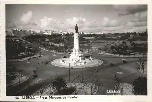 Lisboa Praca Marquez de Pombal / Portugal /