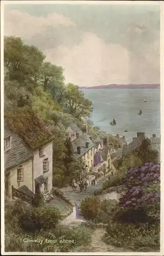 Clovelly Bay Sight from above / Torridge /Devon CC