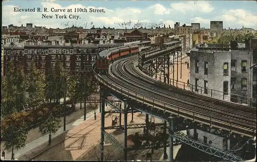 New York City Elevated R. R. Curve
110th STreet / New York /