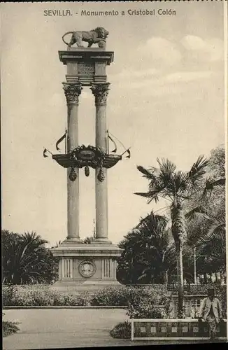 Sevilla Andalucia Monumento a Gristobal Colon / Sevilla  /