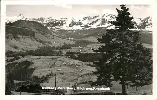 Sulzberg Vorarlberg Blick Krumbach / Sulzberg /Rheintal-Bodenseegebiet