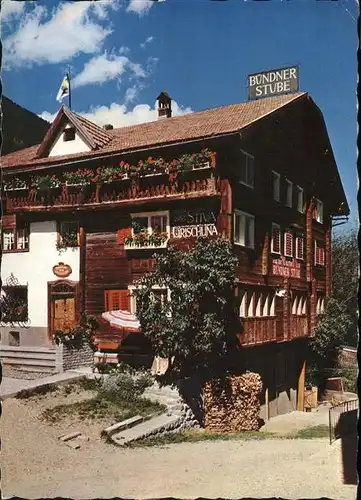 Disentis GR Buendner Stube Gasthaus / Disentis /Bz. Surselva