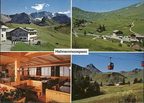 Hahnenmoospass Berghotel Gondelbahn, Restaurant / Hahnenmoospass /Rg. Lenk