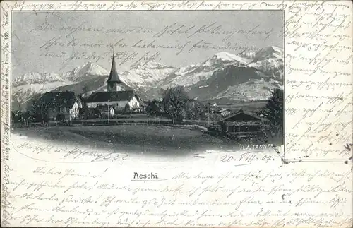 Aeschi BE H. A. Tanner Kirche / Aeschi Spiez /Bz. Frutigen