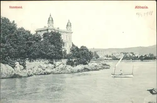 Abbazia Istrien Suedstrand Schiff  / Seebad Kvarner Bucht /Primorje Gorski kotar