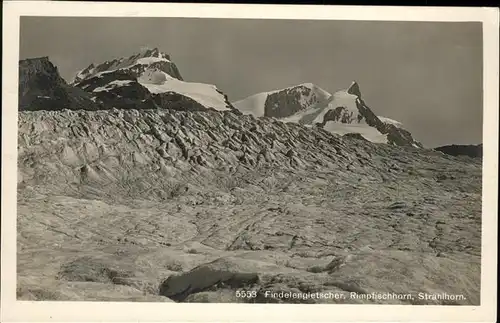 Findelen VS Gletscher Rimpfischhorn Strahlhorn / Findelen /Rg. Rhone