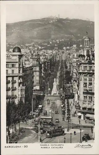 Barcelona Cataluna Rambla Catalunya Strassenbahn  / Barcelona /