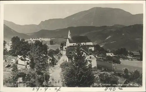 St Corona Wechsel  / St. Corona am Wechsel /Niederoesterreich-Sued