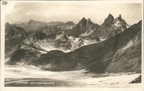 Saarbrueckerhuette Litzner Seehorngruppe / Silvretta /Rg. Rhein