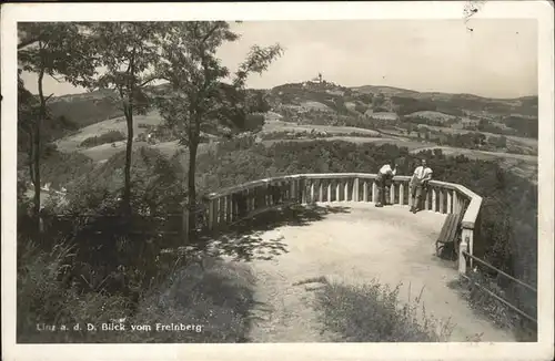 Linz Donau Panorama vom Freinberg / Linz /Linz-Wels