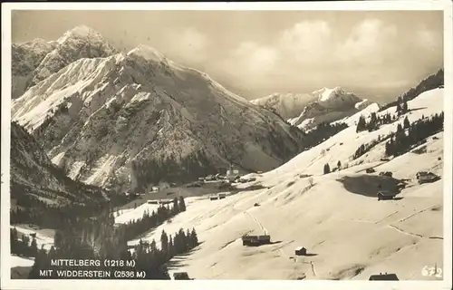 Mittelberg Vorarlberg Widderstein / Mittelberg /Bludenz-Bregenzer Wald